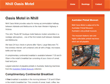 Tablet Screenshot of oasismotel.com.au